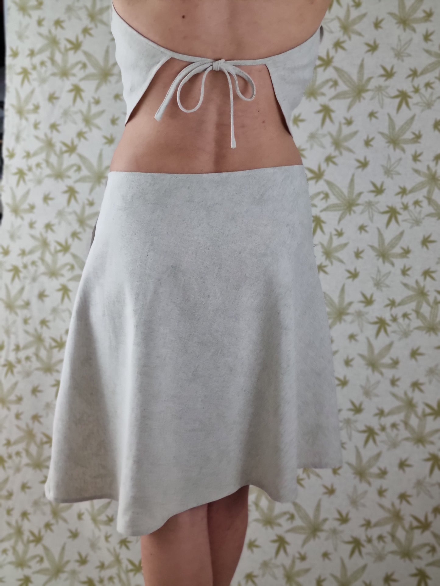 Hemp skirt, reversible