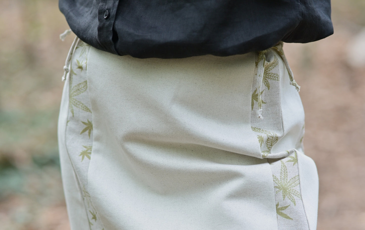 Hemp-Cotton Tube Skirt – Cream, Short