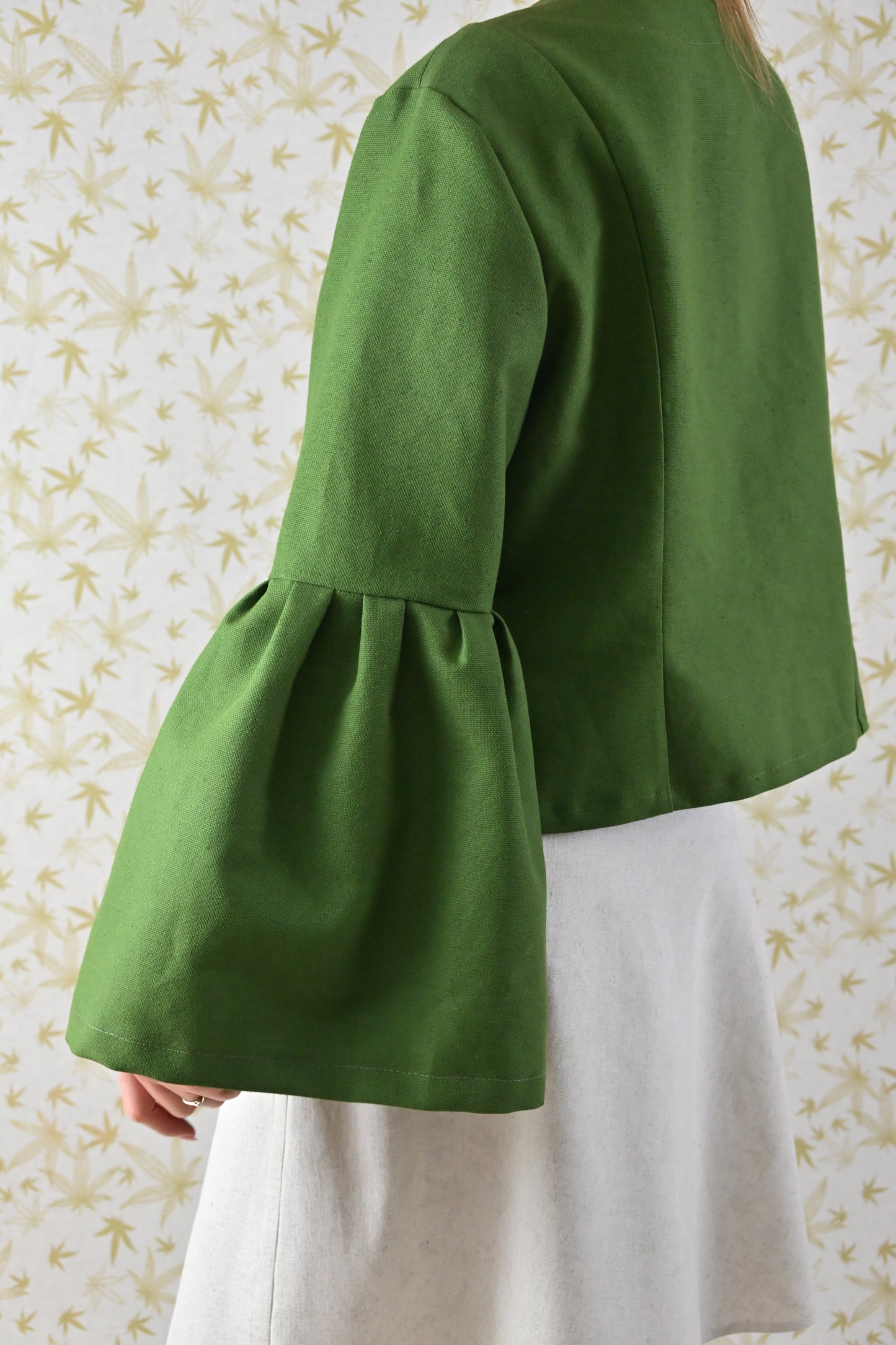 Kurta z konopi i bawełny – ciemnozielona