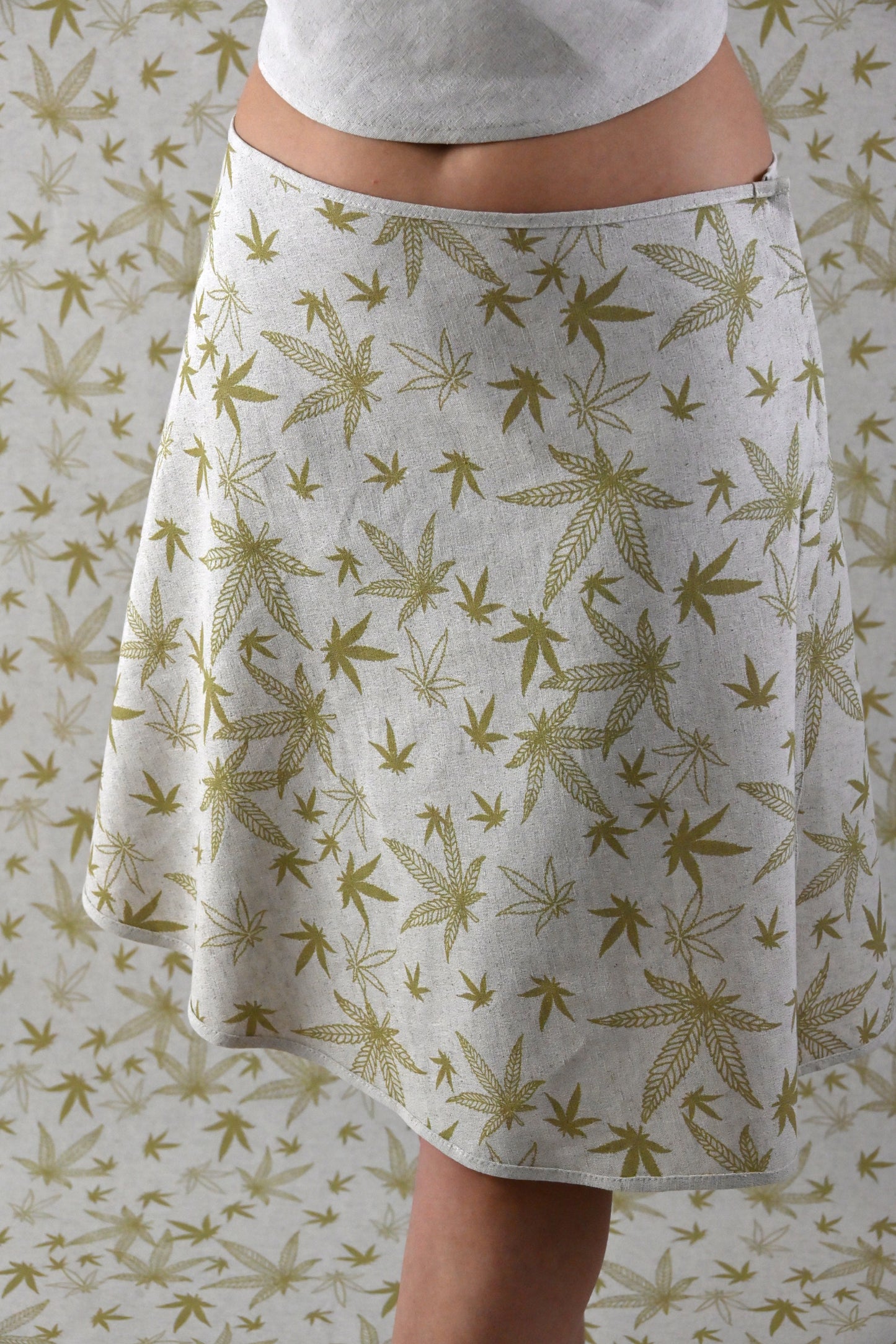 Hemp skirt, reversible